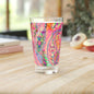 Vibrant Floral Pint Glass - 16oz - 16oz - drinkware