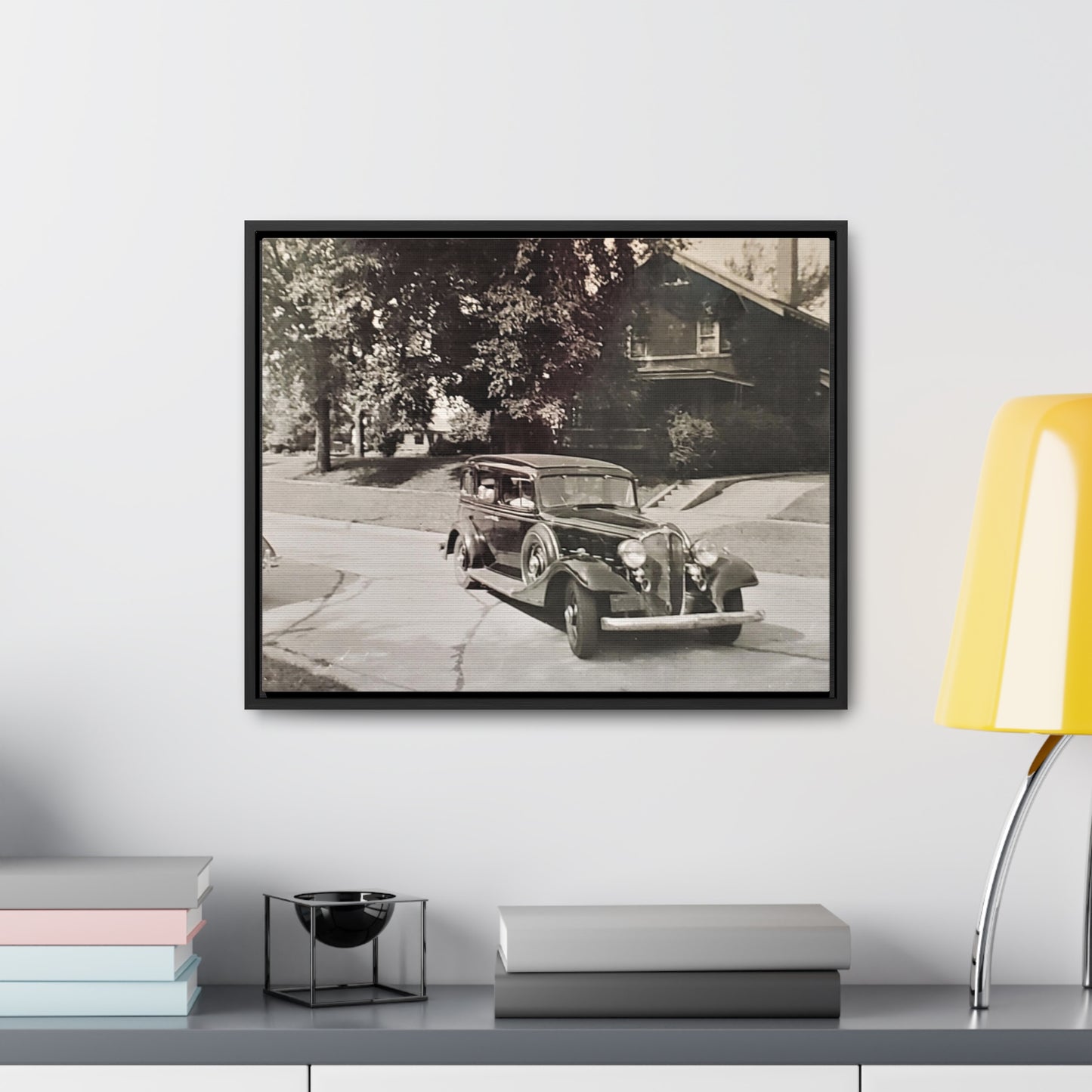 Classic Car Gallery Canvas Wraps, Horizontal Frame