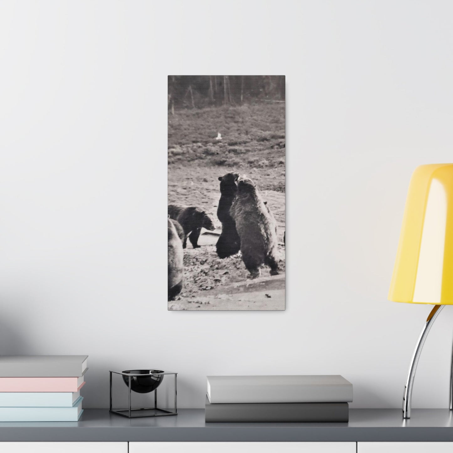 Yellowstone Grizzly Bears Canvas Gallery Wraps 10″ x 20″ 1.25"