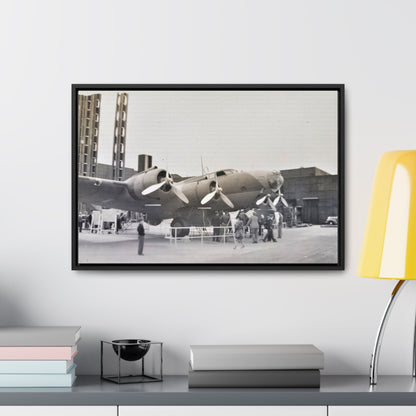 Boeing B-17 Bomber Gallery Canvas Wraps Horizontal Frame 24″ x 16″ Black 1.25"
