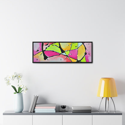 Pink Mouse Gallery Canvas Wraps Horizontal Frame 36″ x 12″ Black 1.25"