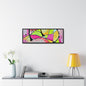 Pink Mouse Gallery Canvas Wraps Horizontal Frame 36″ x 12″ Black 1.25"