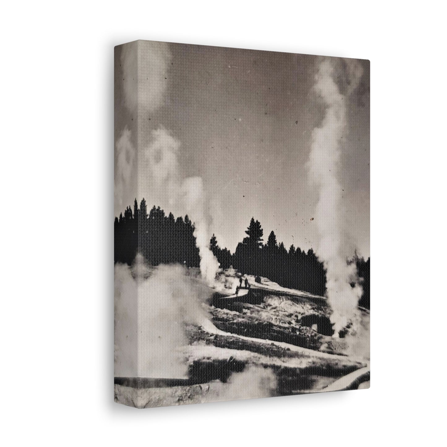 Norris Geyser Yellowstone Stretched Canvas