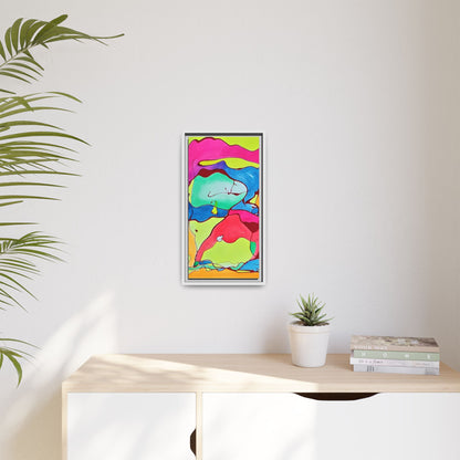 Kool Kid Matte Canvas Framed - Kia Day Design