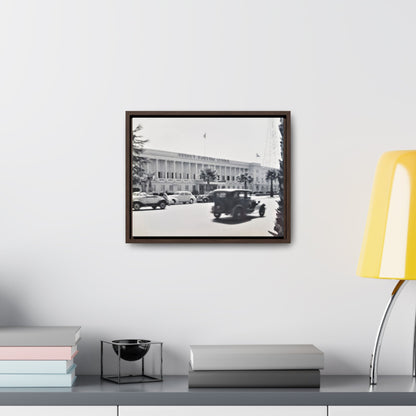Sunset Bowling Center Largest in U.S 1939 Gallery Canvas Wraps Horizontal Frame 14″ x 11″ Walnut Premium Gallery Wraps (1.25″)