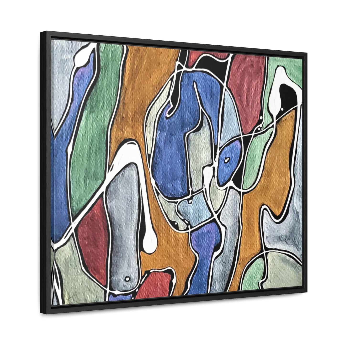 Blue Girl Gallery Canvas Wraps, Horizontal Frame