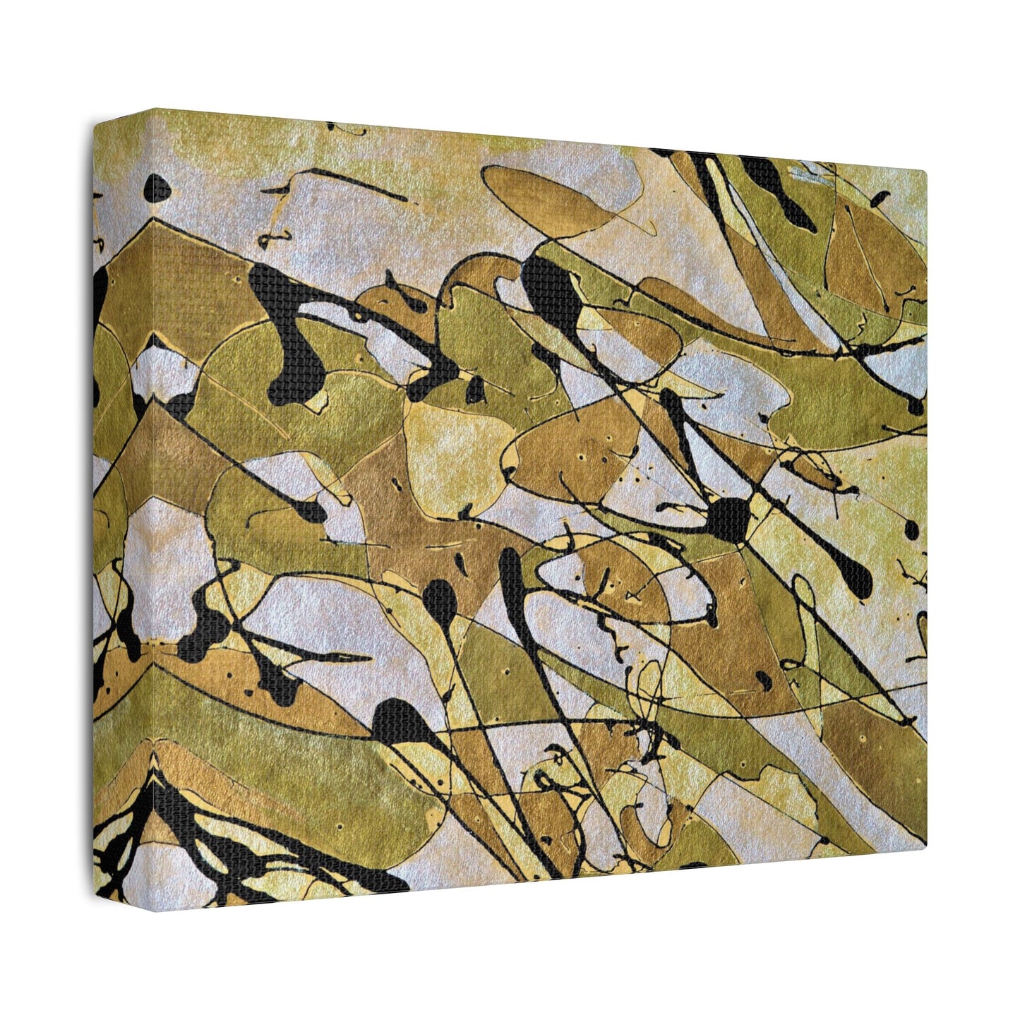 Gold Rush Satin Canvas, Stretched