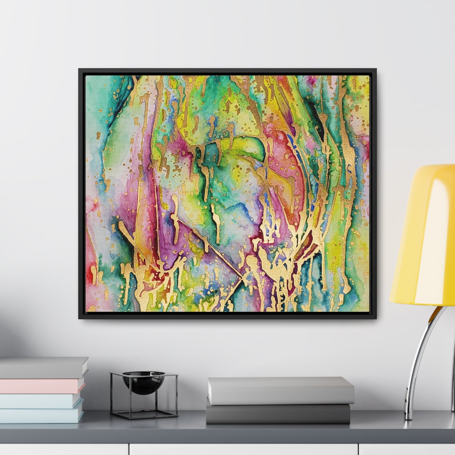 Acid Face Gallery Canvas Wraps, Horizontal Frame