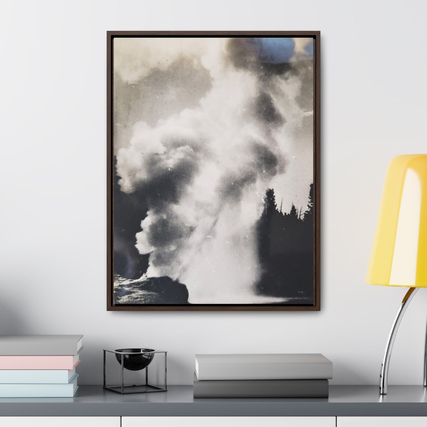 Riverside Geyser Yellowstone Gallery Canvas Wraps, Vertical Frame