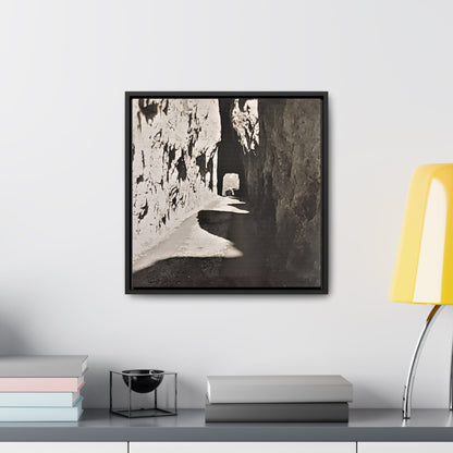 Tunnel at The Needles Gallery Canvas Wraps Square Frame 16″ x 16″ Premium Gallery Wraps (1.25″) Black