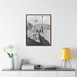 Suspended Boulder Dam Worker Gallery Canvas Wraps Vertical Frame 24″ x 30″ 1.25" Walnut