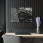 Black & White Forest Acrylic Print French Cleat Hang - 30″ x 20″ (Horizontal) 0.25'' - Home Decor