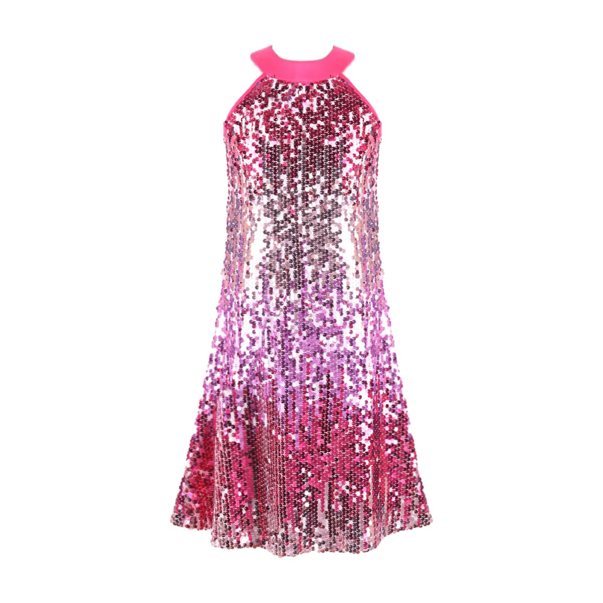 Sparkle Gradient Girls Party Dress - - dress