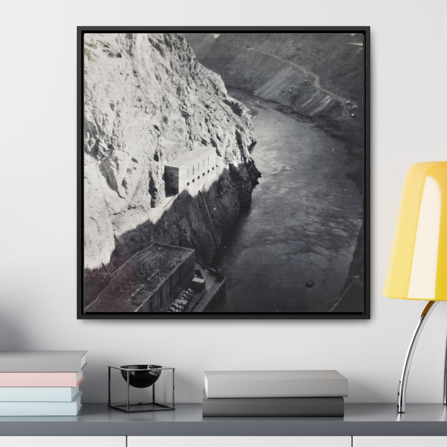 Boulder Dam Gallery Canvas Wraps, Square Frame