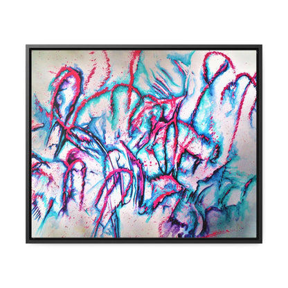 Pink Jellyfish Gallery Canvas Wraps, Horizontal Frame 24″ x 20″ Black 1.25"