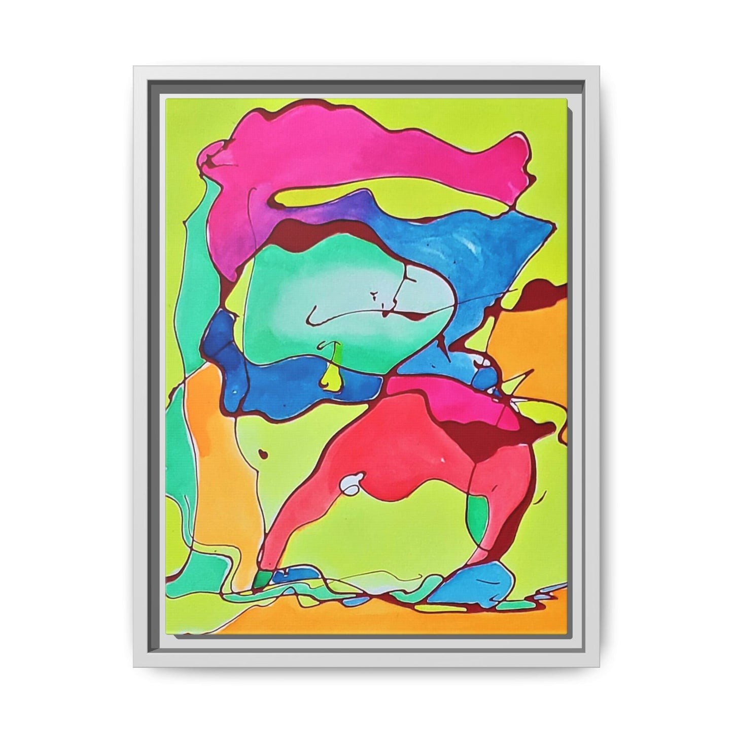 Kool Kid Matte Canvas Framed - Kia Day Design