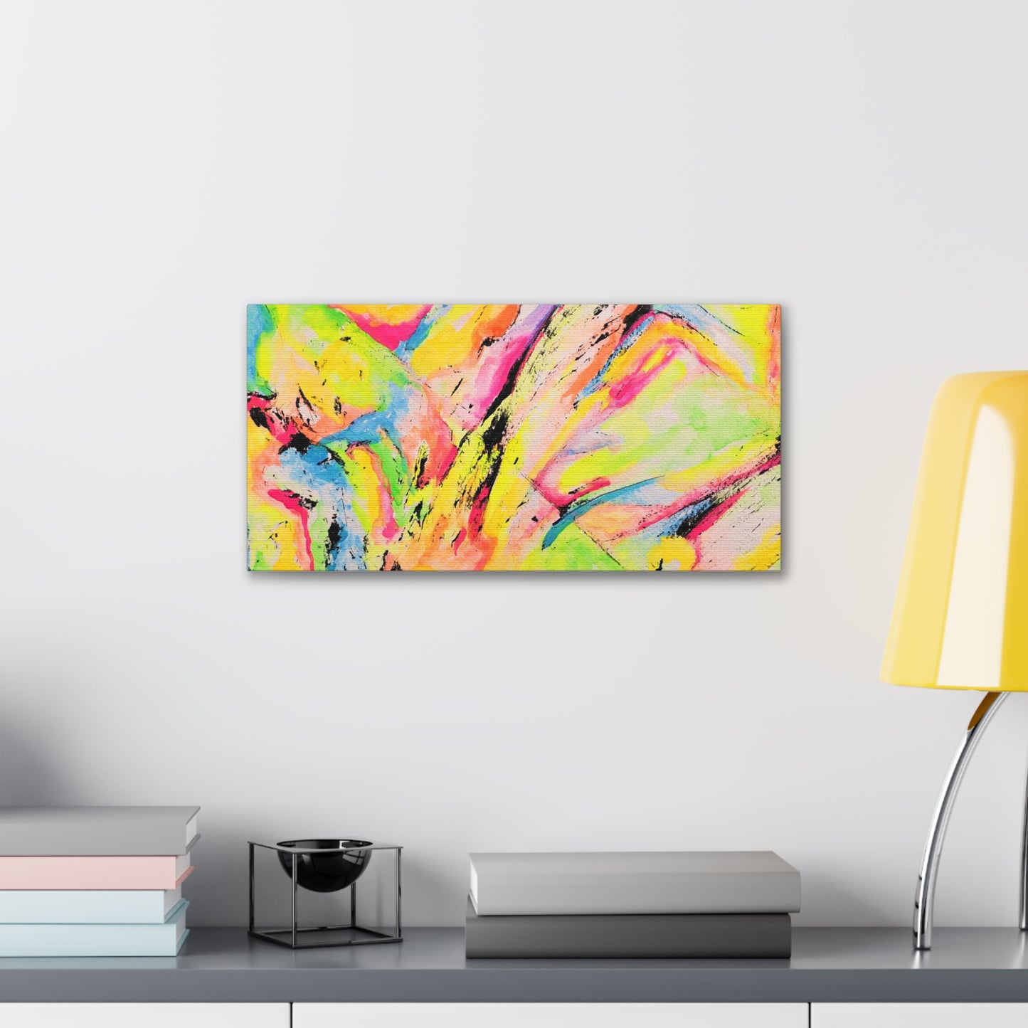 Neon Fire Canvas Gallery Wraps