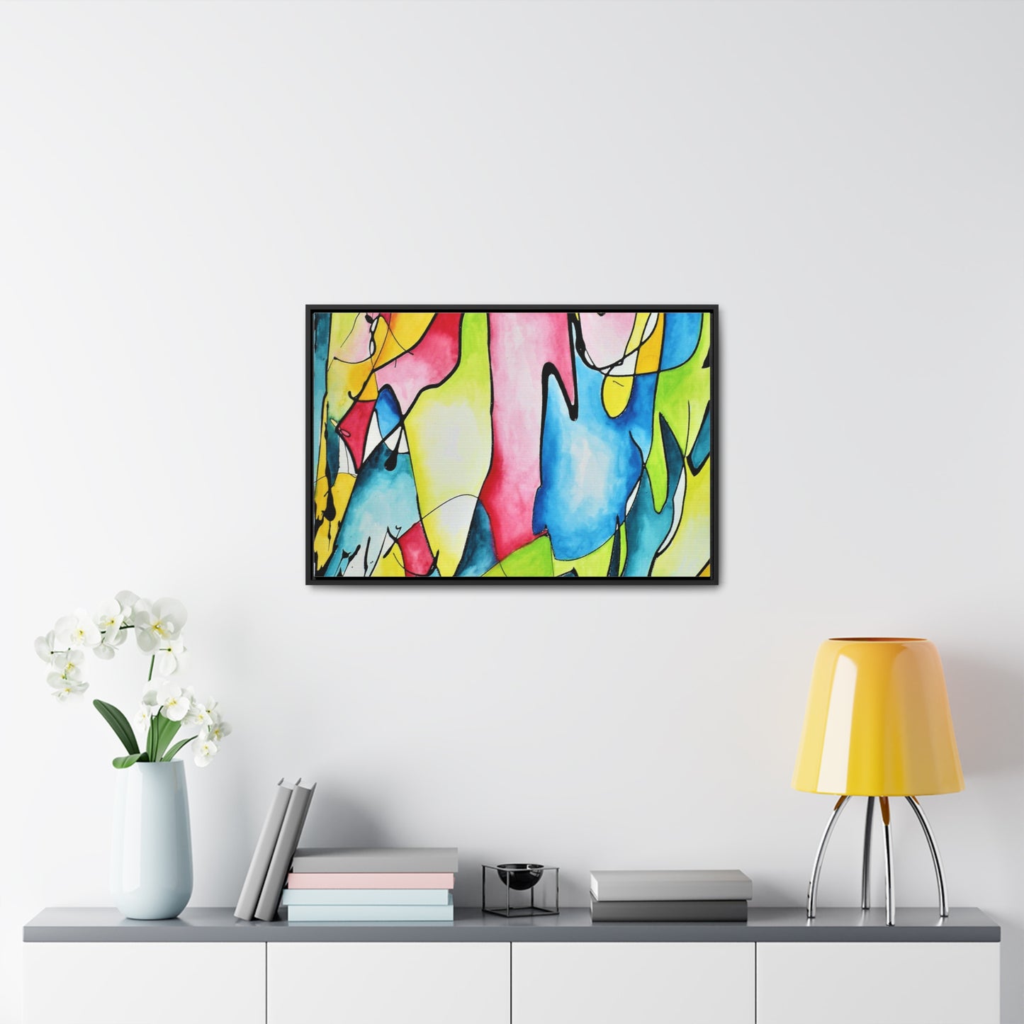 Blue Flame Gallery Canvas Wraps, Horizontal Frame