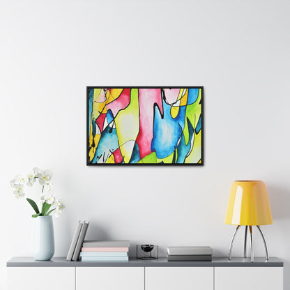 Blue Flame Gallery Canvas Wraps, Horizontal Frame