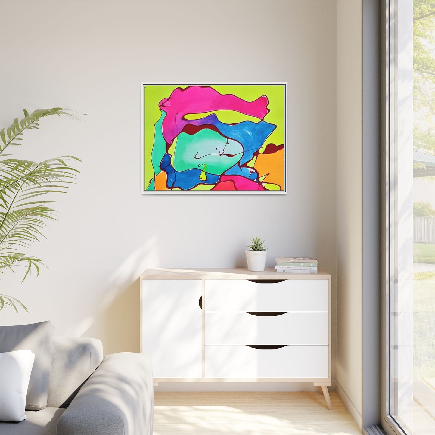 Kool Kid Matte Canvas Framed - Kia Day Design