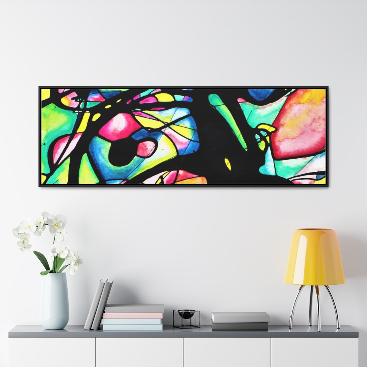 Peacock Gallery Canvas Wraps, Horizontal Frame