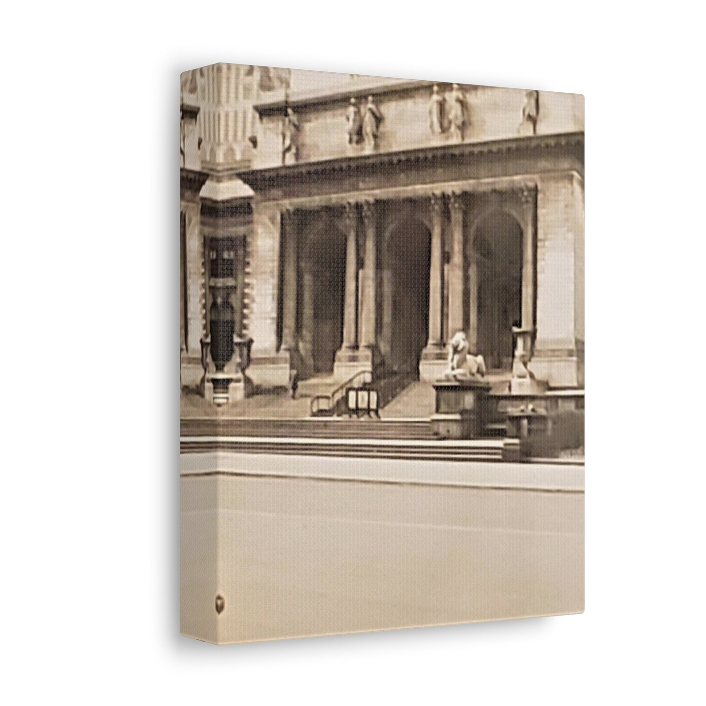 New York Public Library Stretched Canvas