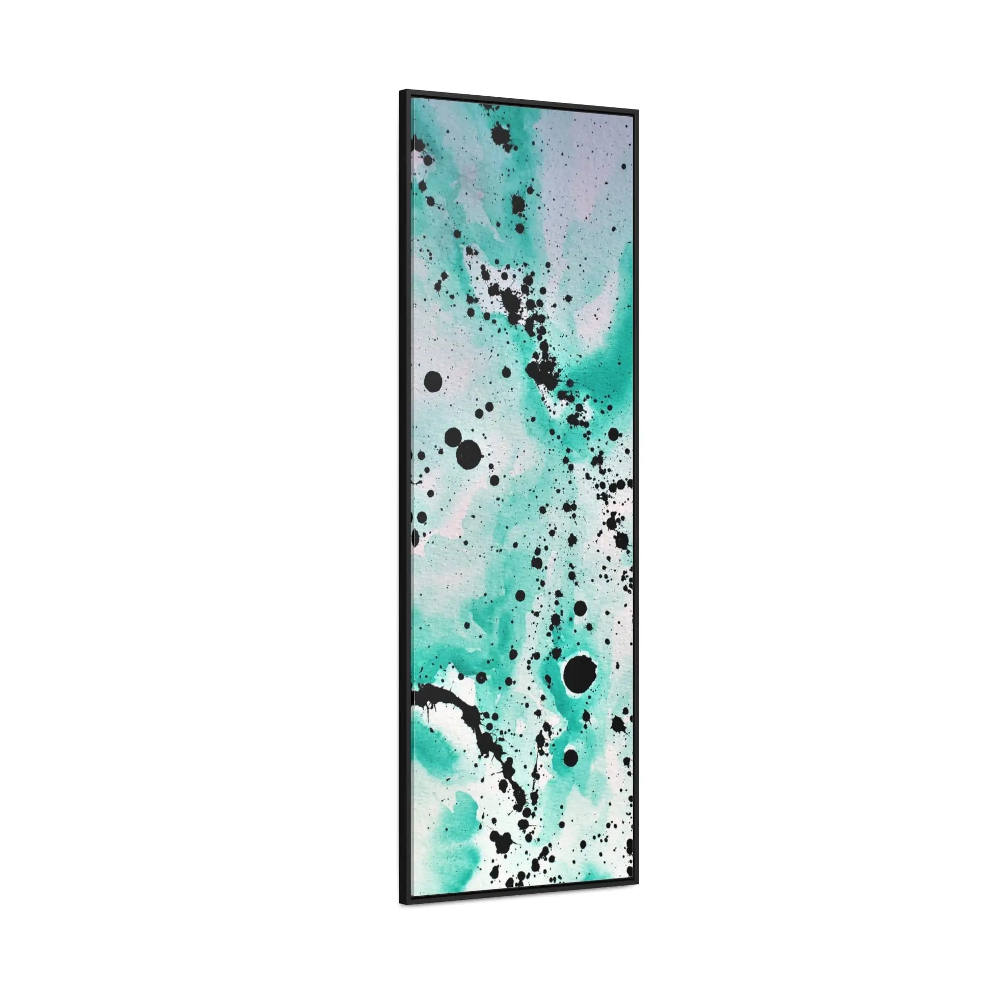 Teal Burst Gallery Canvas Wraps, Vertical Frame