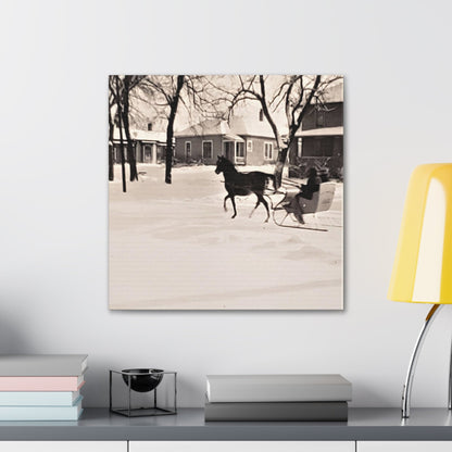 Carriage Ride Canvas Gallery Wraps 20″ x 20″ 1.25"