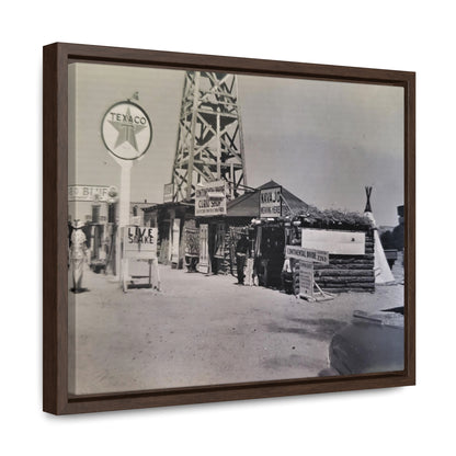 Texaco Station Continental Divide Gallery Canvas Wraps, Horizontal Frame