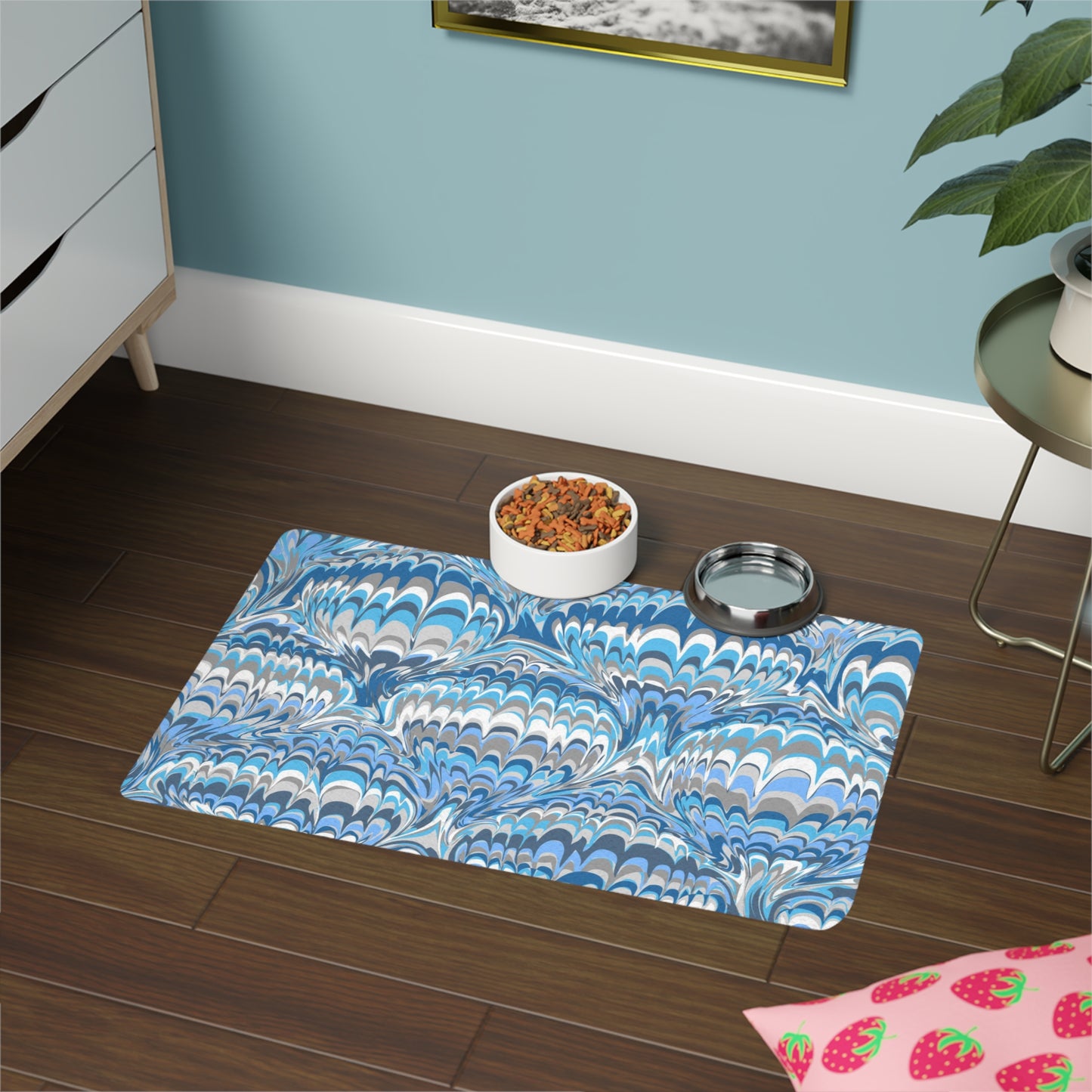 Blue Marble Pet Food Mat (12x18)