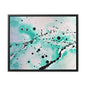 Teal Burst Gallery Canvas Wraps, Horizontal Frame 20″ x 16″ Premium Gallery Wraps (1.25″)