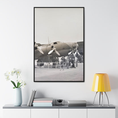Boeing B-17 Bomber Gallery Canvas Wraps Vertical Frame 32″ x 48″ 1.25" Black