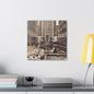 Rockefeller Plaza Canvas Gallery Wraps 16″ x 16″ 1.25"