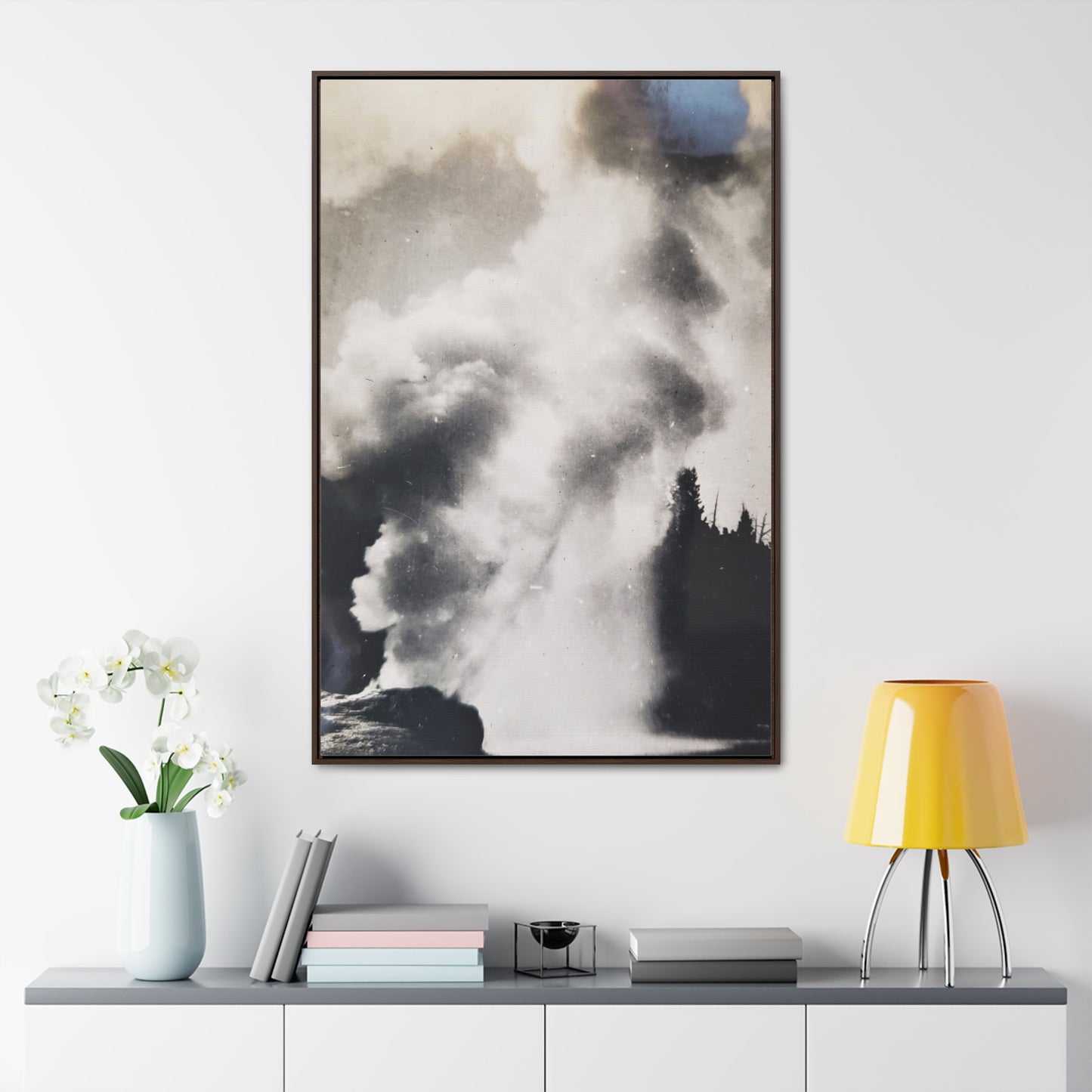 Riverside Geyser Yellowstone Gallery Canvas Wraps, Vertical Frame