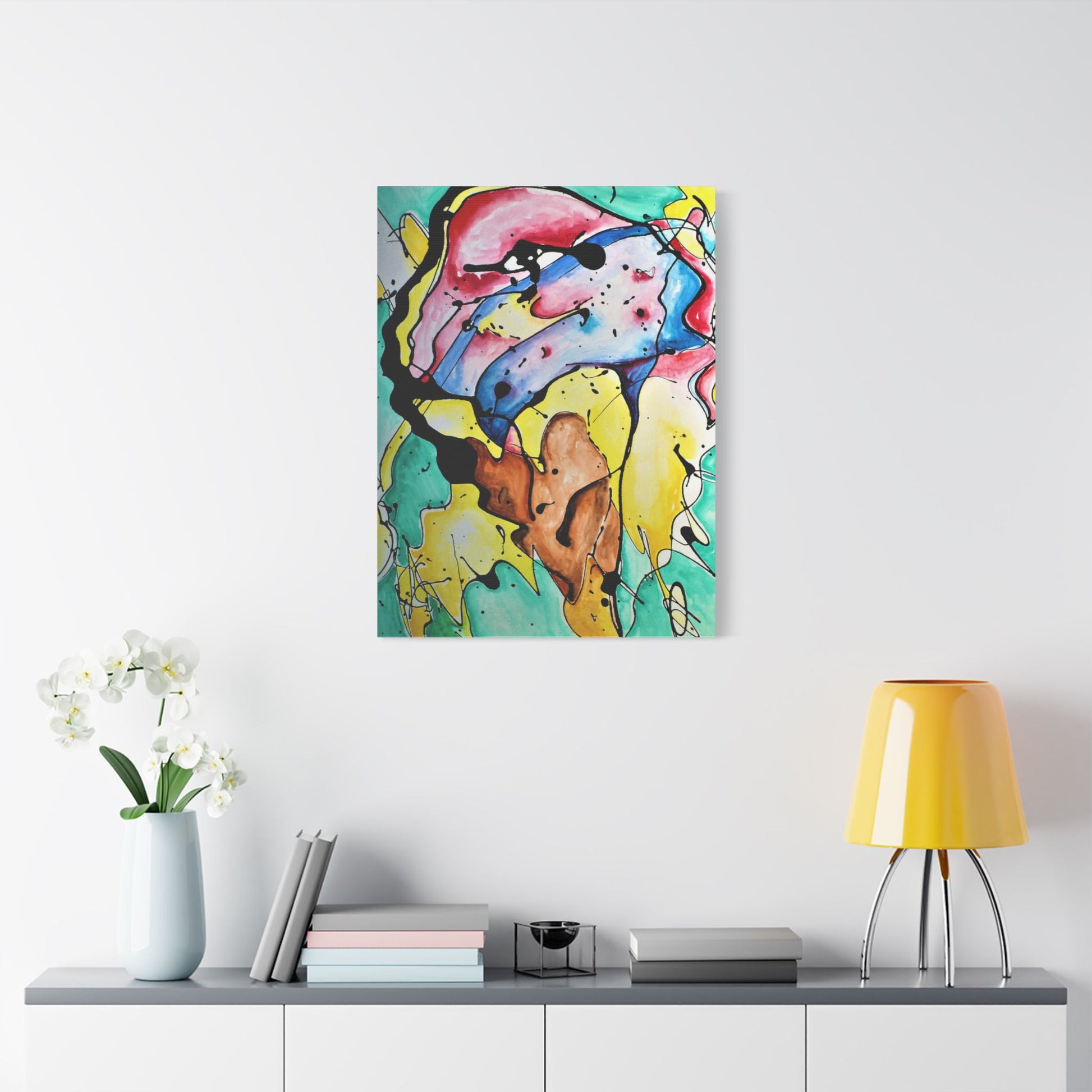 3rd Eye Sundae Satin Canvas Stretched - Kia Day Design