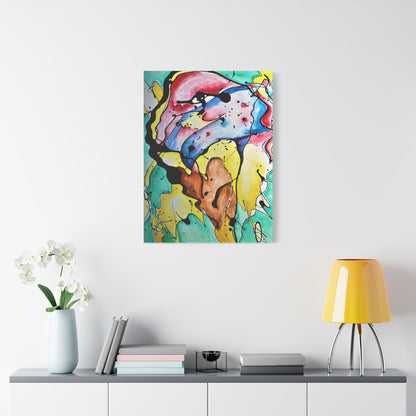 3rd Eye Sundae Satin Canvas Stretched - Kia Day Design