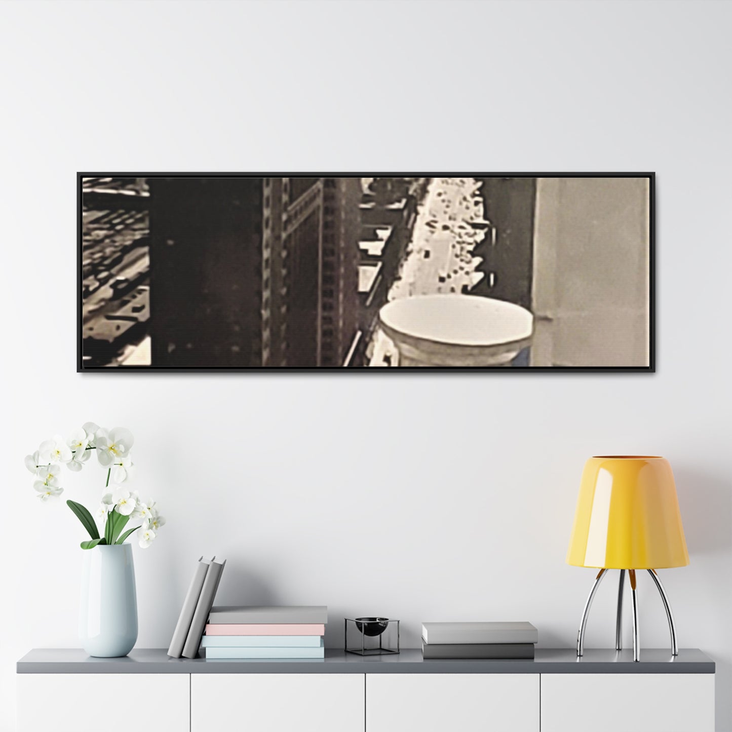 Michigan Ave Chicago Gallery Canvas Wraps, Horizontal Frame