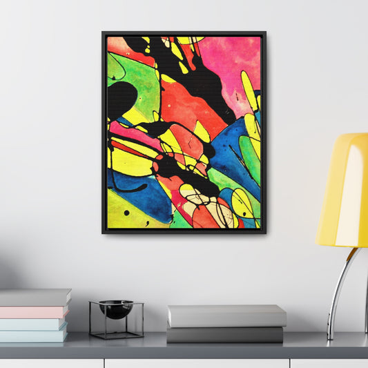 Exploding Earth Gallery Canvas Wraps, Vertical Frame