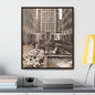 Rockefeller Plaza Gallery Canvas Wraps Vertical Frame 20″ x 24″ Premium Gallery Wraps (1.25″) Walnut