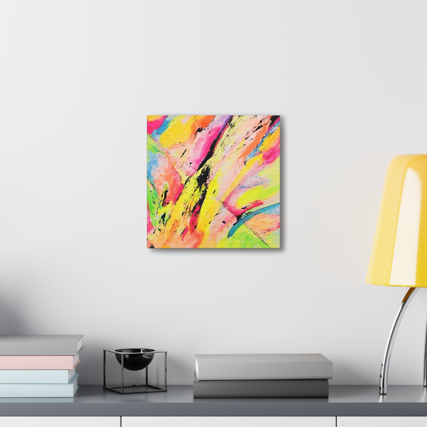 Neon Fire Canvas Gallery Wraps