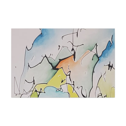 Misty Mountains Canvas Gallery Wraps 48″ x 32″ 1.25"