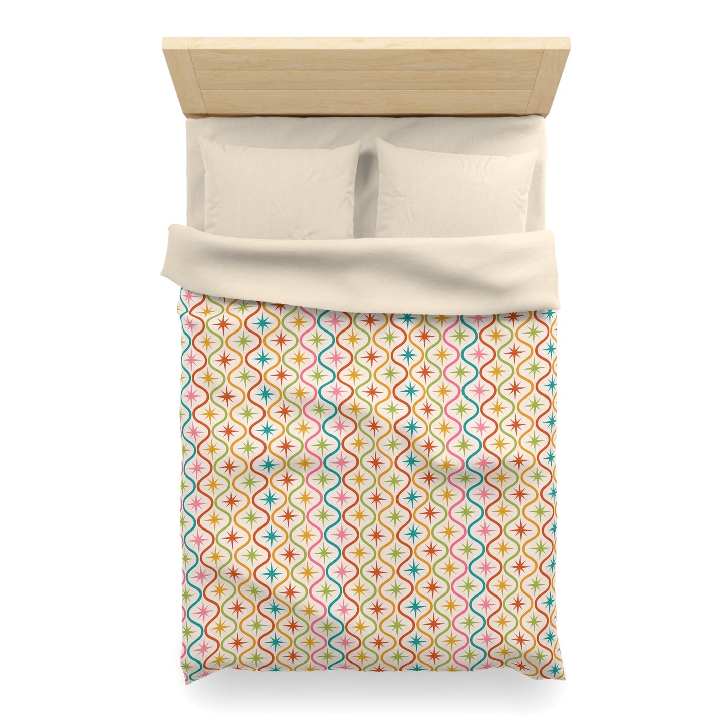 Colorful Patterned Microfiber Duvet Cover - Kia Day Design