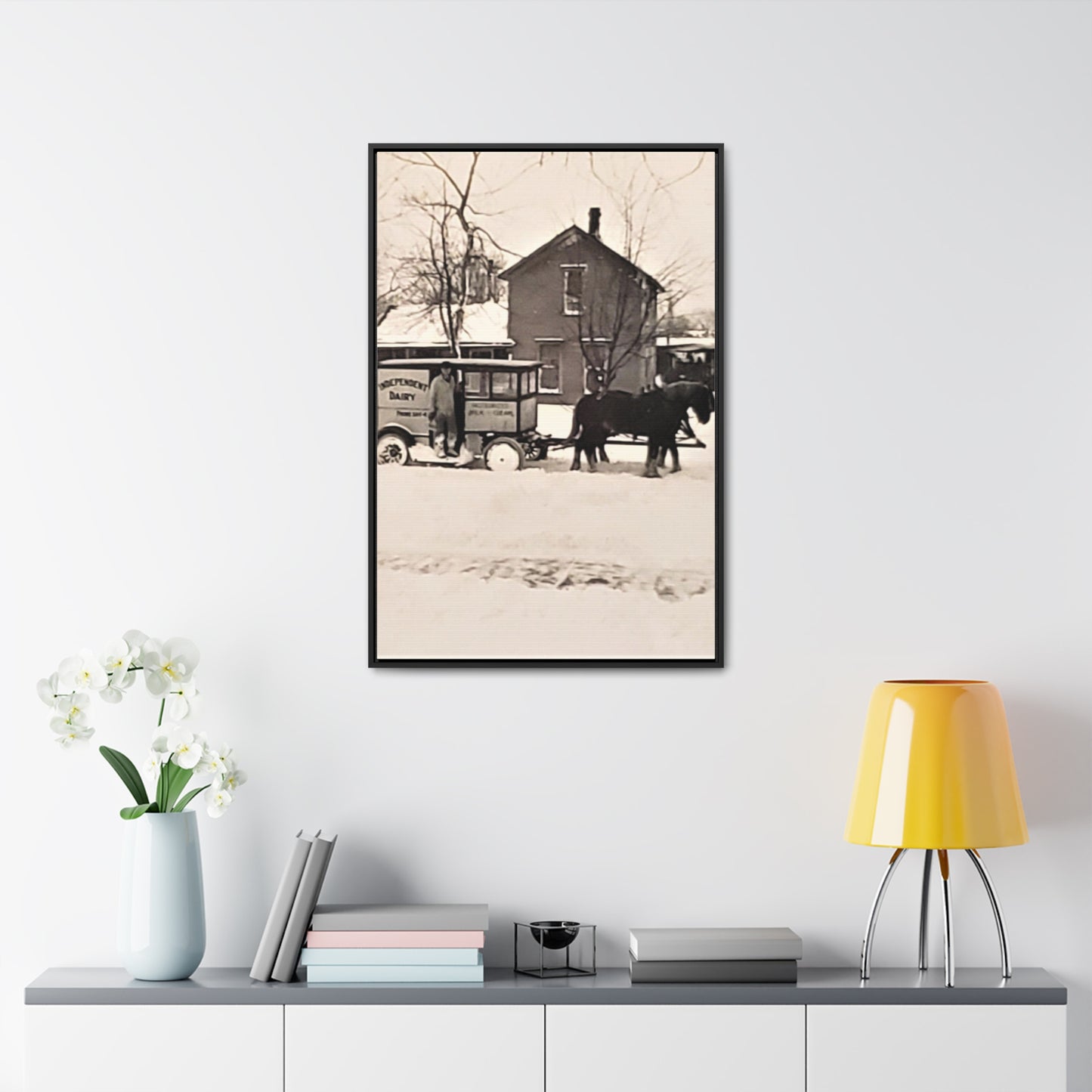 Milk Man Gallery Canvas Wraps, Vertical Frame