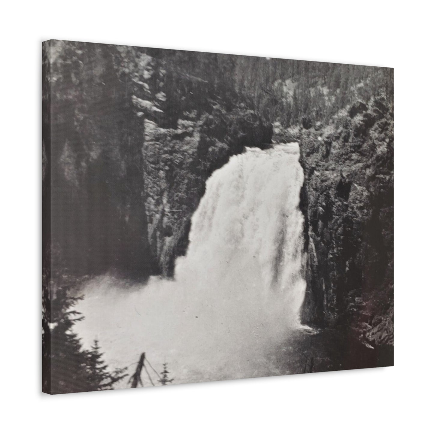 Upper Falls Yellowstone Stretched Canvas