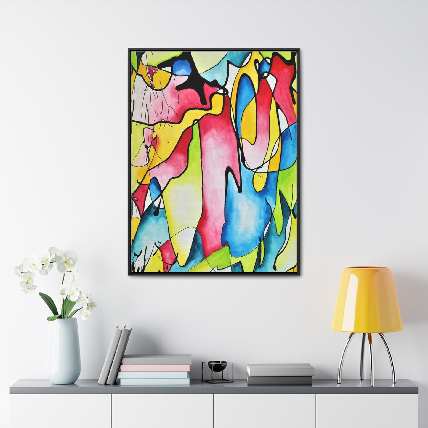 Blue Flame Gallery Canvas Wraps, Vertical Frame