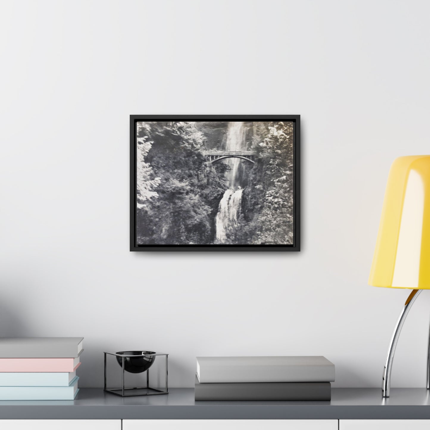 Multnomah Falls Oregon Gallery Canvas Wraps, Horizontal Frame