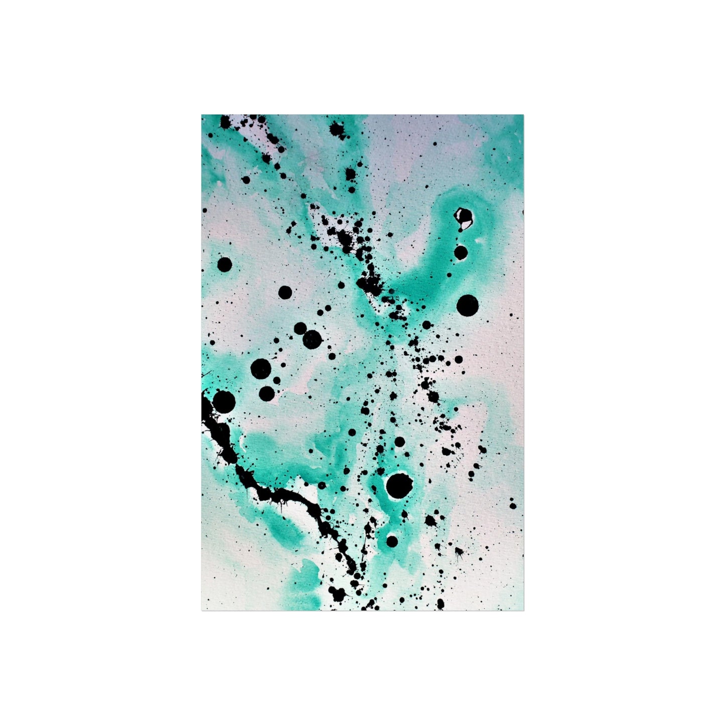 Teal Burst Fine Art Posters