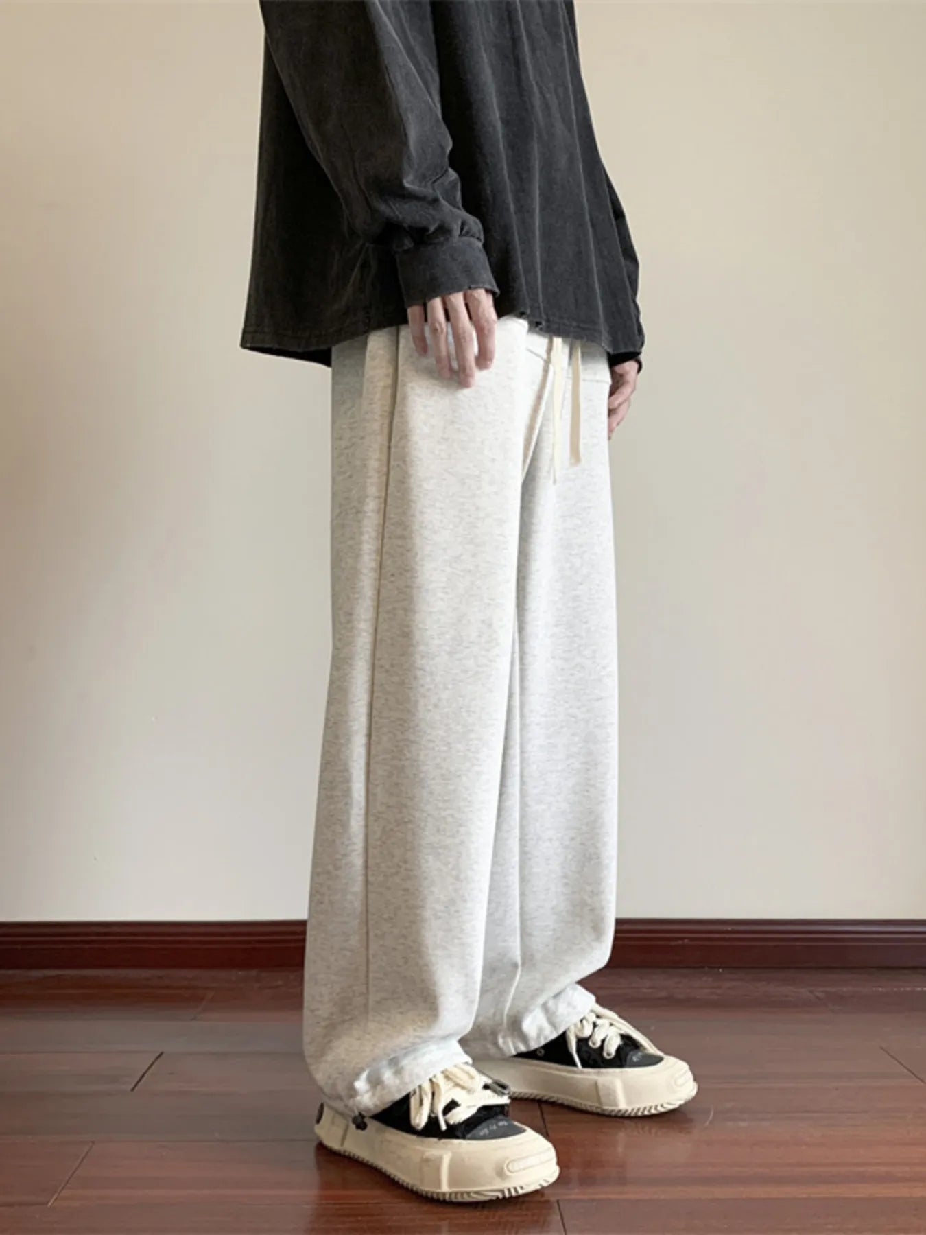 Men's Full Size Wide Leg Pants Plus Size - -