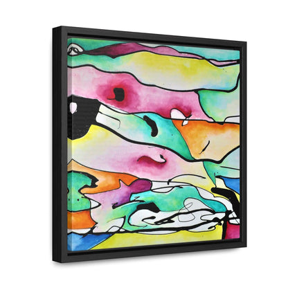 Shredded Paper Gallery Canvas Wraps, Square Frame