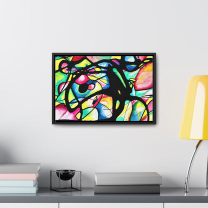 Peacock Gallery Canvas Wraps, Horizontal Frame